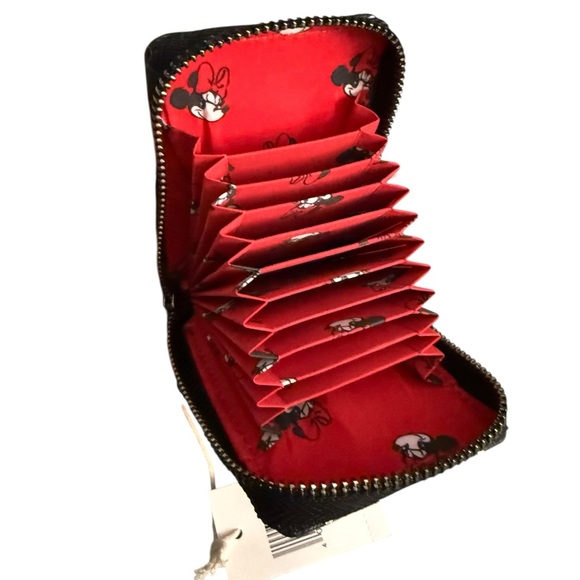 Loungefly Disney Parks Minnie Mouse Accordian Card Wallet - Picture 6 of 6